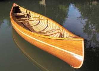 Canoë bois epoxy (migrateur 4.10 latté sur membrures)